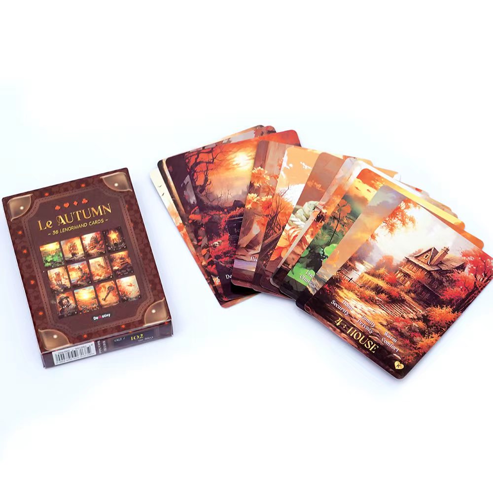 Tarot Deck With Guidebook - Lenormand Tarot Deck Le Autumn Collection