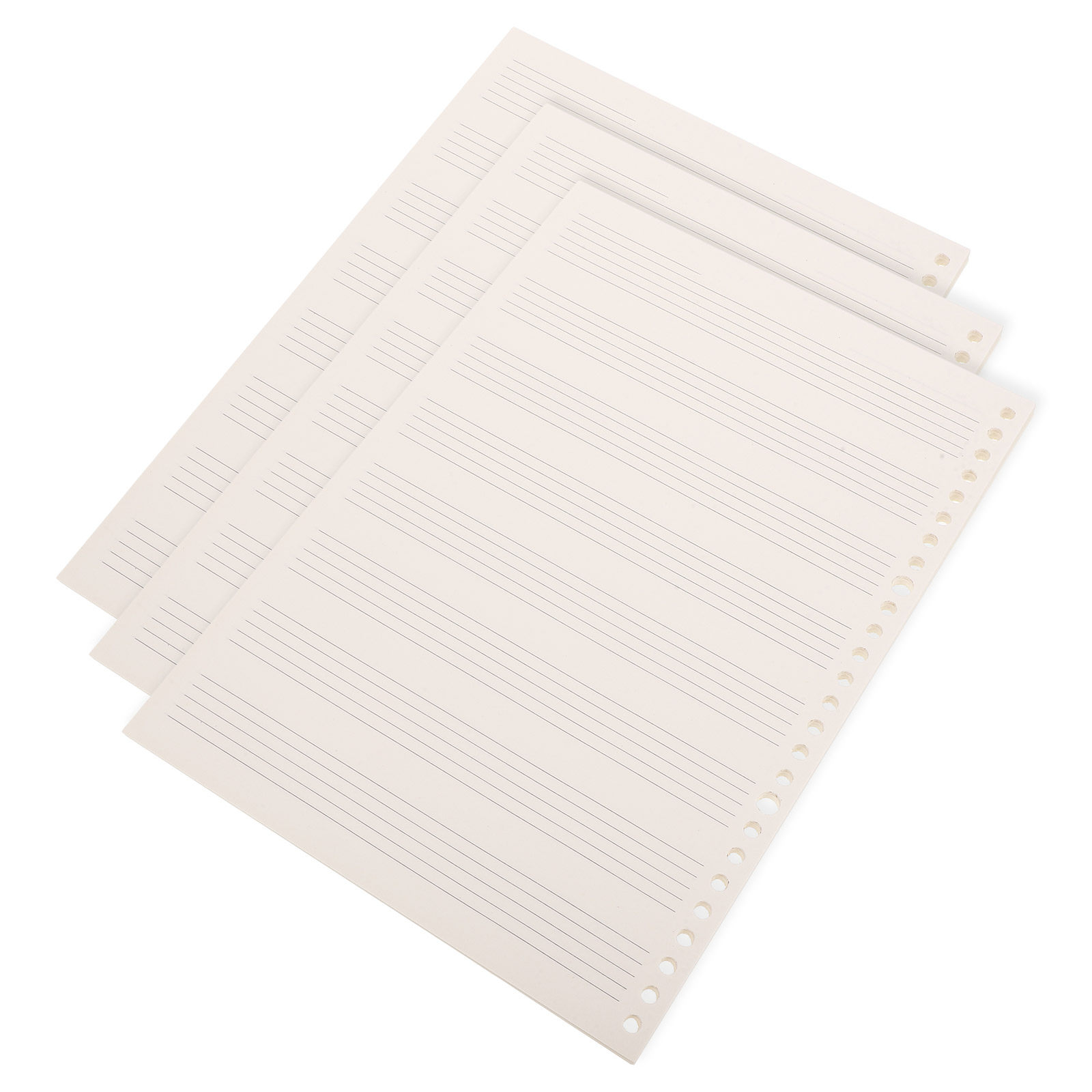 Blank Sheet Music Notebook - 3Pcs Compact Detachable Staff Notebook Blank