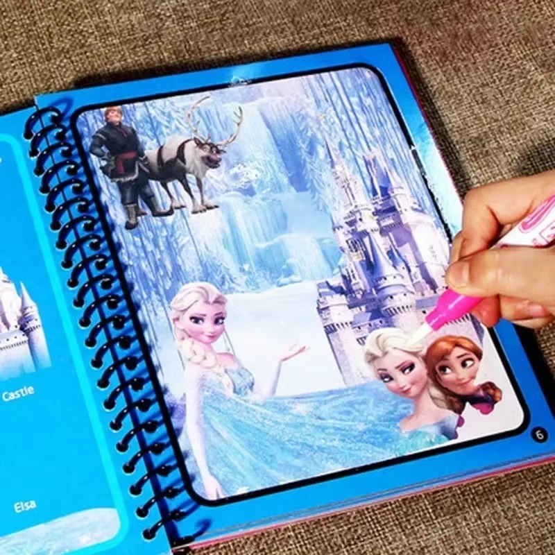 Cartoon Water Painting Drawing - огляд і ціна Reusable Water Magic Coloring Book