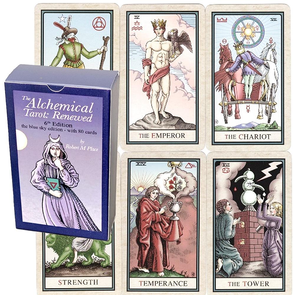 12*7cm The Alchemical Tarot Re - огляд і ціна Tarot Deck With Guidebook