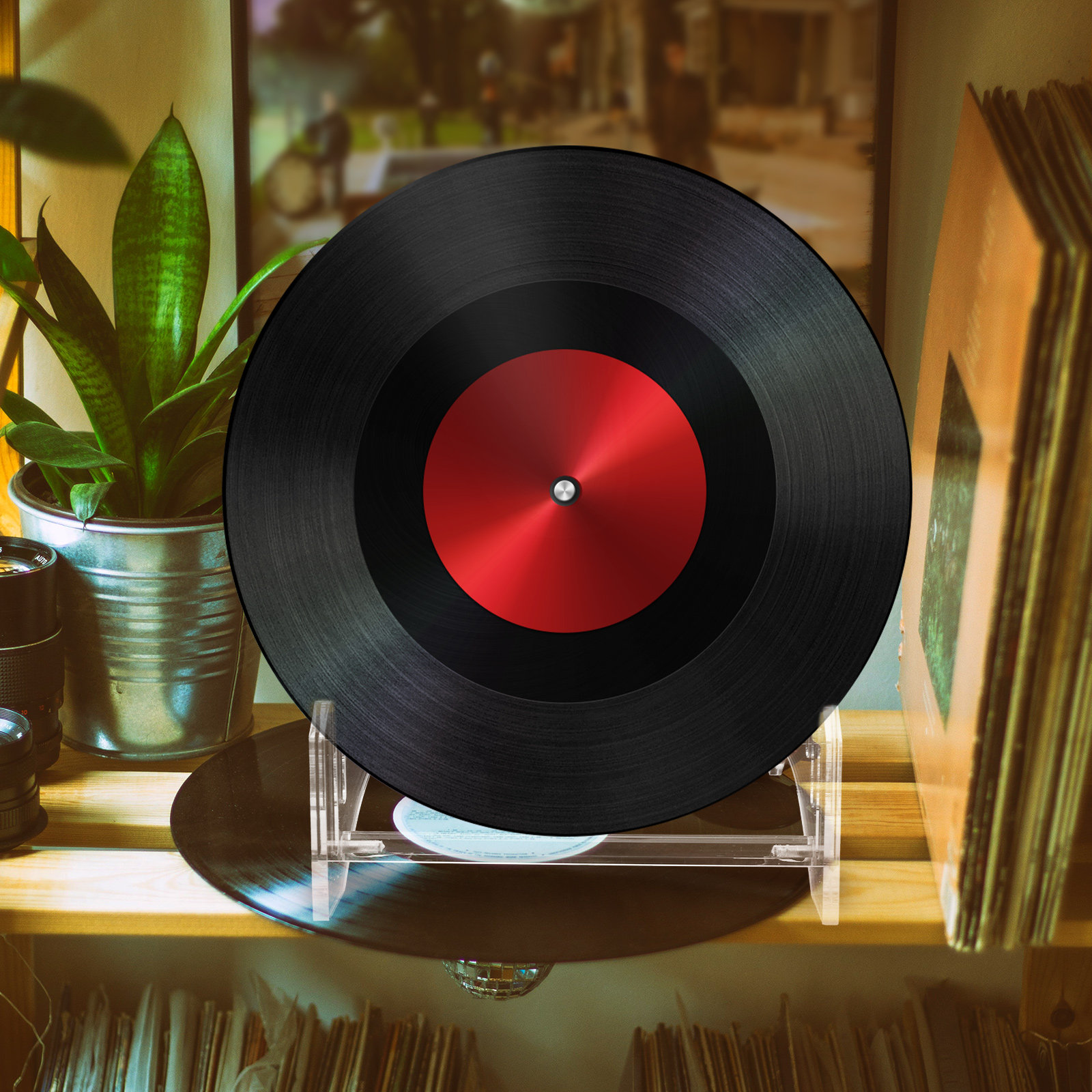 Tiered Acrylic Record Display  - огляд і ціна Magazines
