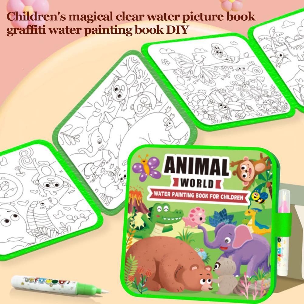 Magic Water Drawing Book DIY D - огляд і ціна Reusable Water Magic Coloring Book