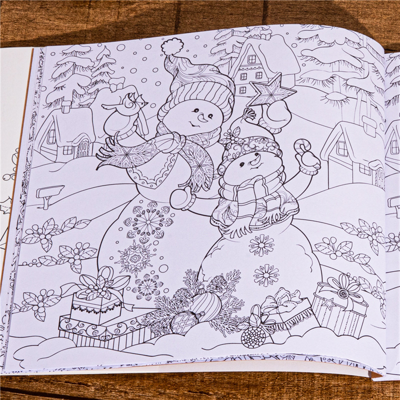 Magical Winter Coloring Book R - огляд і ціна Adult Coloring Book Stress Relief