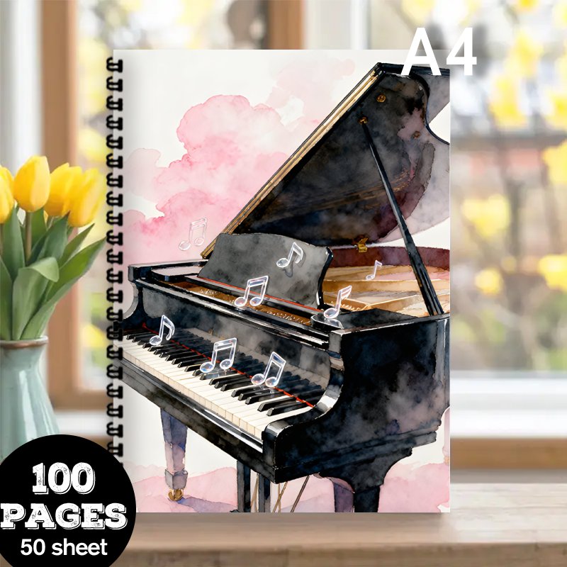 A4 Size, Music Notebook,Multi- - огляд і ціна Blank Sheet Music Notebook